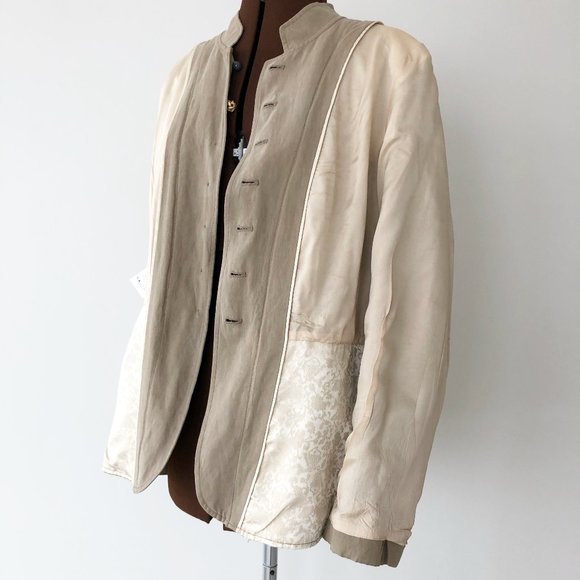 Silk/Linen Casual Jacket - Picture 12 of 14